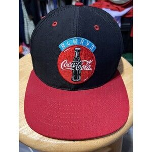 Vtg Coca Cola Snapback hat cap 90s soda pop Soft Drink Rare Made In USA